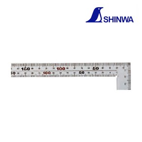 신와 10405 사시가네 50cmX25cm 양면눈금 직각자 곡자, 1개