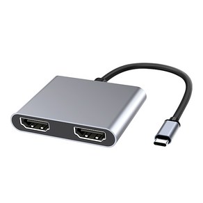 C타입 허브 HDMI 듀얼 모니터 젠더 분배기 컨버터 HDCP 넷플릭스 미러링 케이블 기능