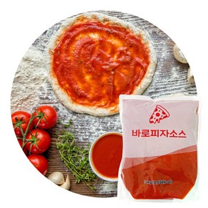 [지케이푸드] 바로푸드 피자소스 3kg 토마토 스파게티 업소용 대용량 소스, 1개