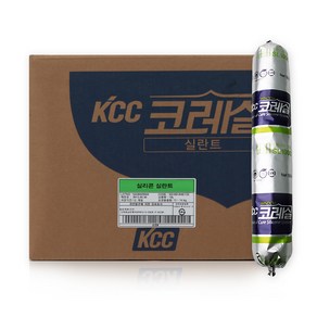 KCC 코레실 SL1000 건축 외장용 창호 주위 전용 실리콘 500ML - 소세지타입, SL1000백색 1박스, 1개