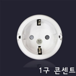 현대일렉트릭 노출 1구 콘센트 나사타입, 1개