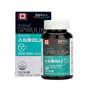 [힐링팩토리] 프리미엄 스피루리나 600mg x 180정, 1개