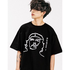 윅스눕 (전체자수) CHE GUEVARA OVERFIT T-SHIRT_BLACK