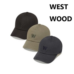 웨스트우드 WEST WOOD 봄 가을 간절기용 'W' 볼륨 자수 포인트의 시그니처 볼캡 WM3MTCP313, 네이비