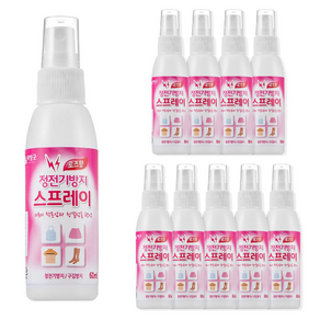 리빙굿 정전기방지 스프레이 로즈향, 70개, 60ml