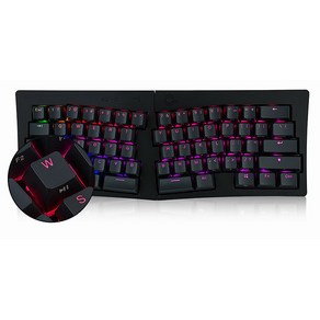 [국내정발]Mistel 인체공학미니 키보드 MD600 ALPHA BT RGB 영문 게이트론 프로 은축