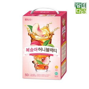 담터 복숭아허니블랙티 50스틱 X2, 650g, 50개입, 2개