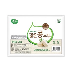 맑은물에 부침에 좋은 맑은콩 두부 3kg