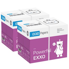 엑소 큐트베어 복사용지 80g, A4, 5000매