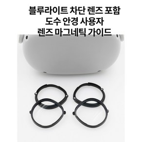 [VR]오큘러스 퀘스트2 1/2 렌즈 3세대 자석가이드(블루라이트 렌즈포함) 악세사리