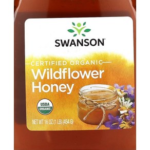 Swanson Certified Organic Wildflower Honey 16 oz (454 g)