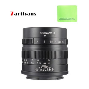 7atisans 55mm F1.4 MF 수동 APS-C 미러리스 렌즈, 소니E 마운트용