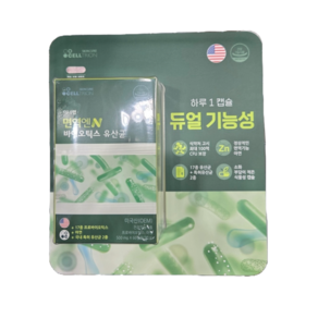 셀트리온 면역N바이오틱스 유산균 500mg 60캡슐, 60개