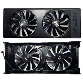 팬 포함 패널 교체 그래픽 카드 XFX Radeon RX5700XT 5700 8GB THICC II 울트라 DD, 02 5700 DD, 한개옵션1