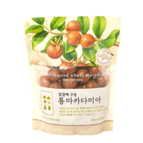 껍질째 구운 통 마카다미아, 2개, 350g