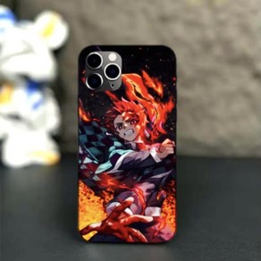 Anime Phone Case Compatible with iPhone 15 PoMax Shockpoof Soft TPU Anti-Scatch Non-Slip Japanese, 1개