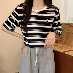 레일라 쉐리오 스트라이프 반팔 티 S25SMT033110