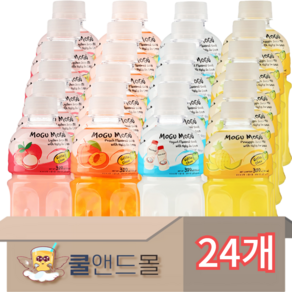 모구모구 4종혼합 (리치 6개 + 피치 6개 + 요거트 6개 + 파인애플 6개) 320ml 24개, 1세트