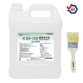 KSR-100 / SR-100 3.75L 4kg 무거품타입 녹 물때제거제 수영장청소세제 배관스케일제거, 1개