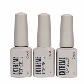 [더네일샵] 클라우드 익스트림 탑젤 점도3종 1 2 3 논와이프 탑젤, 1개, 13ml, 탑젤2 (중점도)