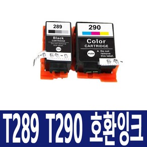 엡손 T289 T290 호환 잉크 WF-100 WF100 T289170 T290070 Wokfoce 100, 컬러 호환잉크, 1개