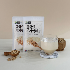 국산 콩가루 아침대용선식 콩물이기가막혀 콩물 콩국 90g 400g, 5개