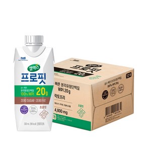 셀렉스 프로핏 웨이프로틴 드링크 초콜릿 330ml x 12입, 1개