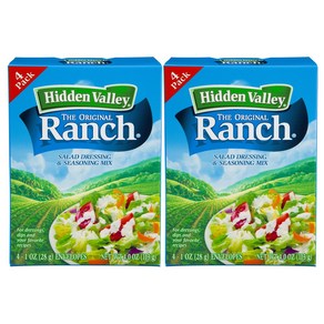 Hidden Valley Oiginal Ranch Seasoning and Salad Dessing Mix Eight 1 Ounce Packets (8 Packets Tota, 8개, 28g