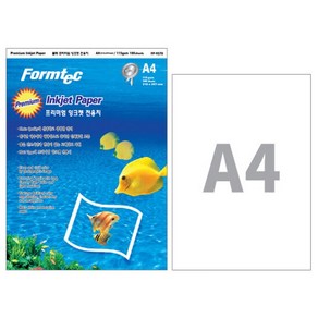 [폼텍]컬러잉크젯전용지 A4(FP-9570100매115g), 단품