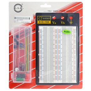 E-CALL EIC-104J 브레드보드 빵판 (점퍼와이어 포함) Breadboard