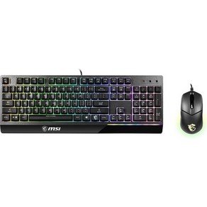 MSI Vigo GK30 콤보 6존 RGB 게이밍 키보드 & GM11 마우스 발수 및 생활방수 5000 DPI