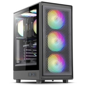 다크플래쉬 dakFlash DRX50 MESH RGB 강화유리 컴퓨터 PC 케이스 (블랙), 1