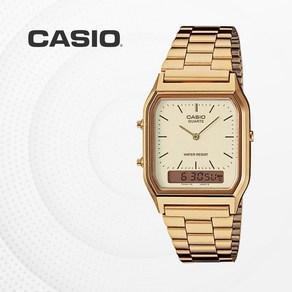 카시오 CASIO 남여공용 메탈 빈티지 전자 손목시계 AQ-230GA-9D