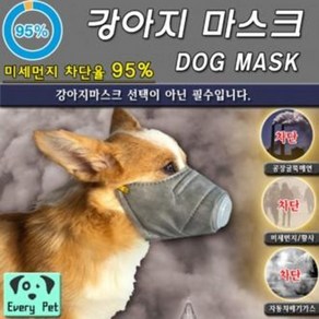 KN95 강아지 반려견 애견 미세먼지 황사 마스크 3개입, 중형(M), 3개