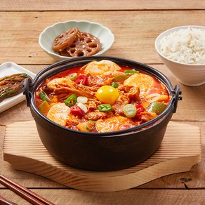 [담짜몰]정통 우삼겹 얼큰 순두부찌개(2인분), 700g, 1개