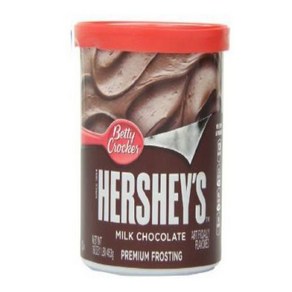 Heshey's Pemium Milk Chocolate Fosting (Pack of 3) 16 oz Tubs 허쉬 프리미엄 밀크 초콜릿 프로스팅(3팩) 16온스 욕조, 453g, 3개