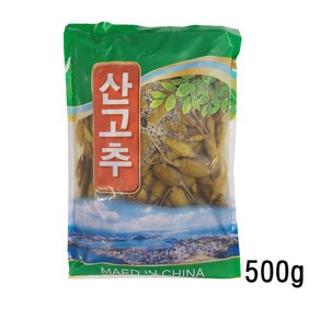 왕부정 중국식품 절임고추 산고추 반찬 500g, 1개