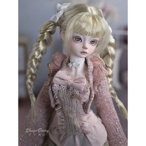 Kikyou BJD 빈티지 소녀구관40cm 예쁜 구체관절인형44cm 풀세트, 누드바디(노 메이크업), white skin(사진색), 1개