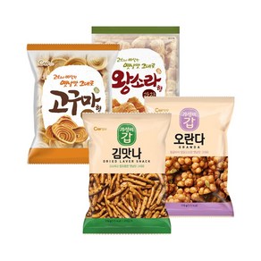 청우식품 고구마형과자+왕소라형과자+오란다+김맛나