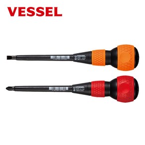 베셀 VESSEL 드라이버 225 일자 6x150mm(-) 전공드라이버 볼그립 커버타입