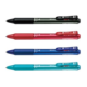 PENTEL 펜텔 Feel 필 3색볼펜 다색펜 유성 0.5mm, 메탈릭블루