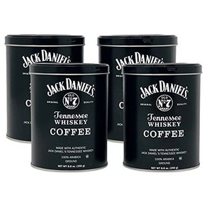 Laa's Goumet Passions Jack Daniels Coffee (Pack Laa's Goumet Passions 잭 다니엘스 커피(4팩 각 8.8온스) 무, 249g, 4개