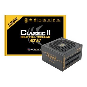 마이크로닉스 마이크로닉스 Classic II 1050W 80PLUS골드 풀모듈러 ATX3.1