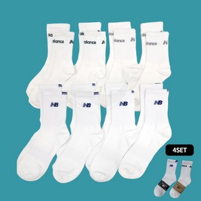 [4PACK] 뉴발란스 양말 로고 남성 스포츠 삭스 패션