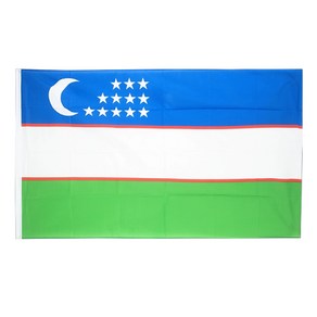 우즈베키스탄 대형 국기 게양기 Uzbekistan national flag 응원, 1개