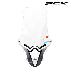 PCX 롱스크린 윈드쉴드 76cm 오토바이 투명 바람막이 21-24, 1개