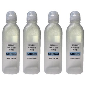 [셀러제이스] 흐르지않는 거꾸로 소스통 (3p) + 소스통 (1p), 4개, 500ml