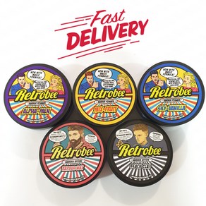 [말레이시아] 레트로비 바버 수성 포마드 MALAYSIA RETROBEE BARBER POMEDE 100% ORIGINAL RETROBEE POMADE MAGIC FORMULA, Alpha Man 150g, 1개