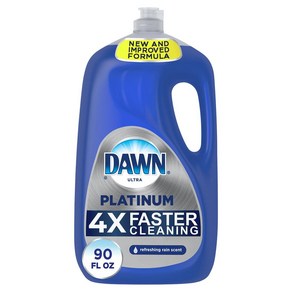 미국 다운 플래티넘 리프레싱 레인 기름때 제거 주방 식기세척기 세제 2.66L Dawn Platinum Dish Soap