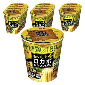 묘조 로카보 NOODLES 맛 플러스 진한 계백탕 영양소 밸런스 누들 컵라면 57g 12개